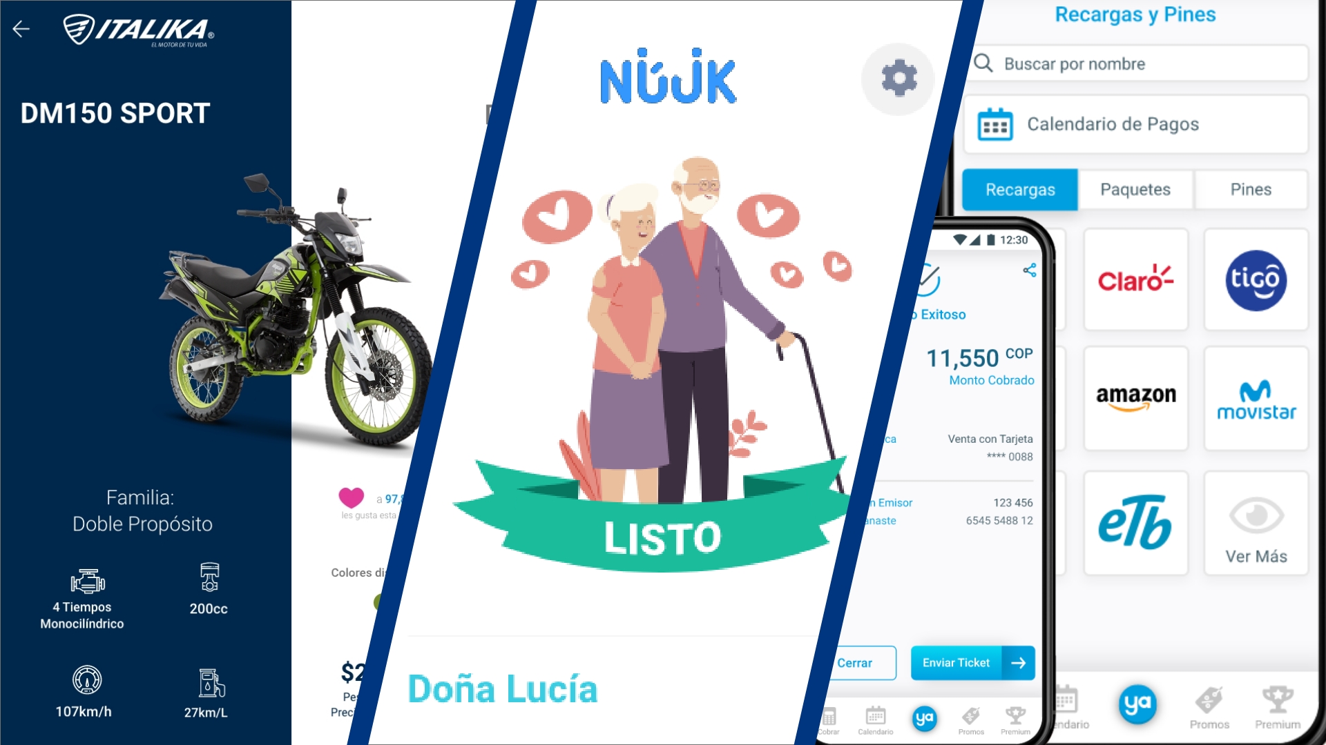 Apps Móviles - Italika, Nuuk y Ya Ganaste