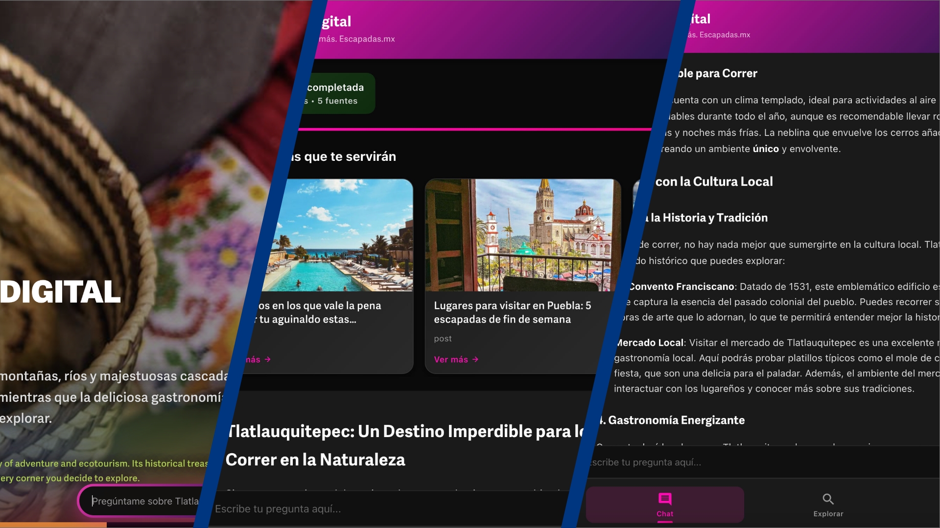 Planificador Turístico con IA: Tlatlauquitepec Mágico y Escapadas
