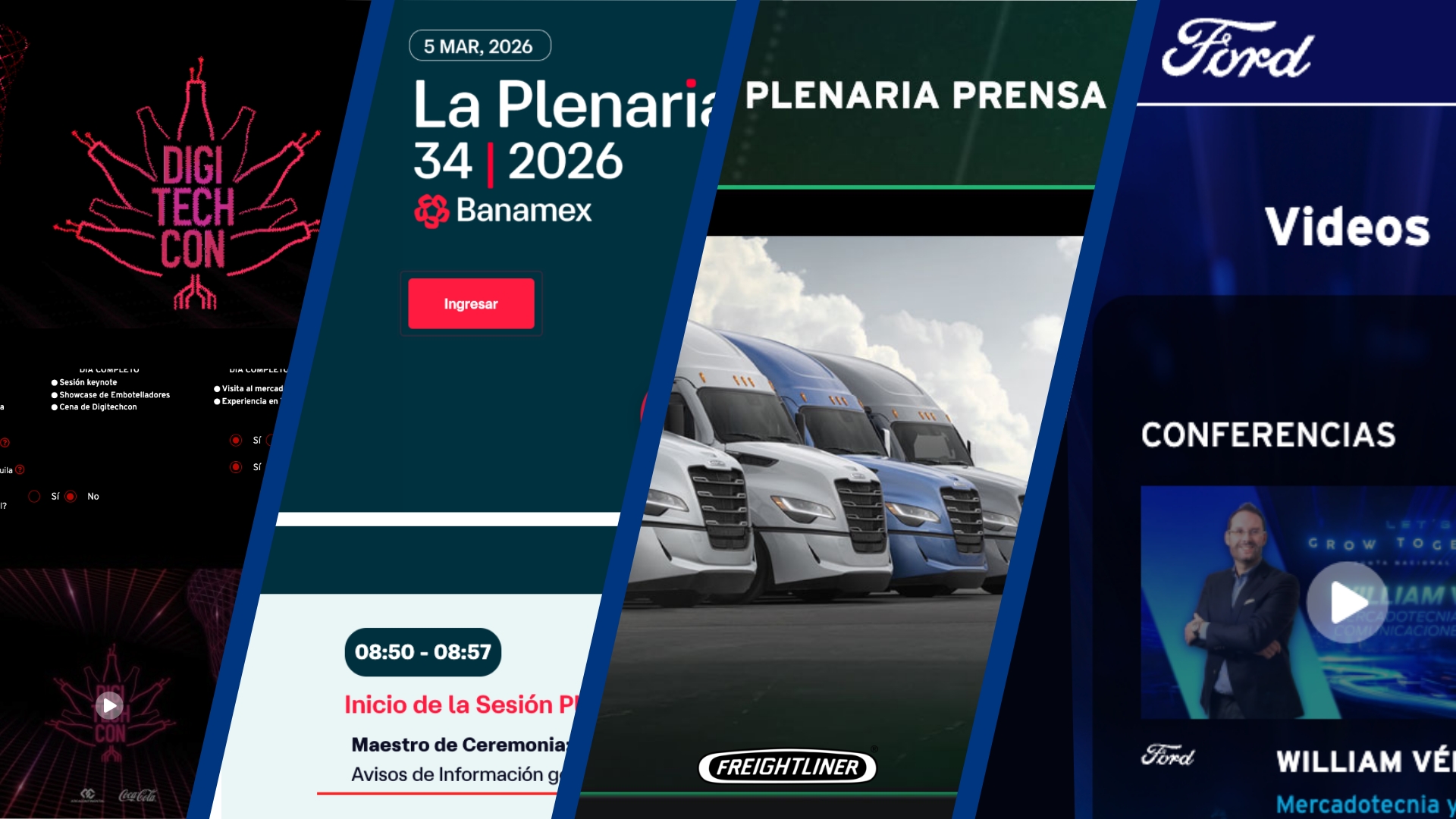 Plataforma de Eventos - Banamex, Ford, Coca-Cola